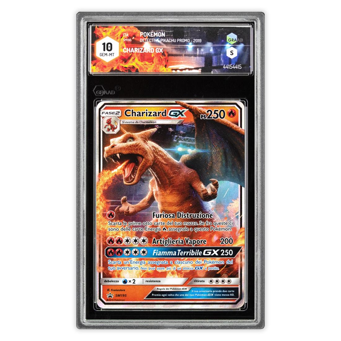 Charizard GX SM 195 - Detective Pikachu Promo 2019 - Gem Mint 10